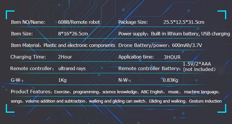 Interactive-Electronic-Robots-GestureInfrared-Control-Electronic-Smart- Robots-Musical-Toys-for-Children-Christmas gift-03 (6)